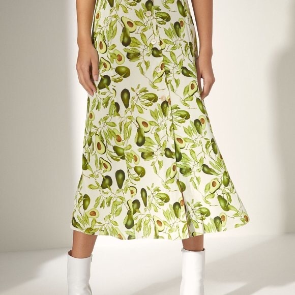 Aritzia Wilfred Amelie Avocado Skirt - Picture 3 of 9